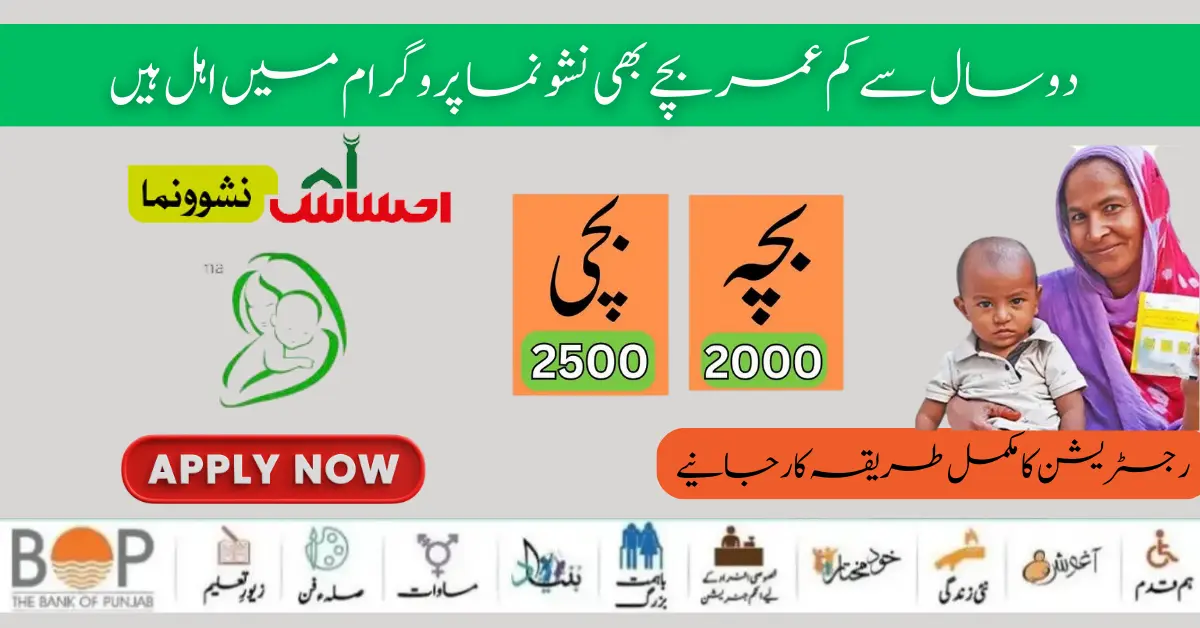 Benazir Nashonuma Program SMS Code New Registration Start 2024 