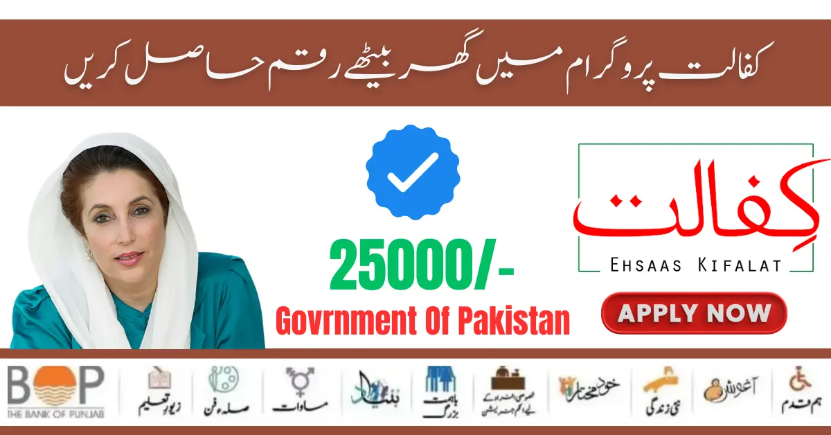 Ehsaas Kafalat Program 25000/- Registration Check By Web Portal Form 