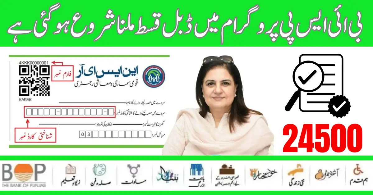 Benazir New Payment 24500/- Registration Start Through Dynamic Survey