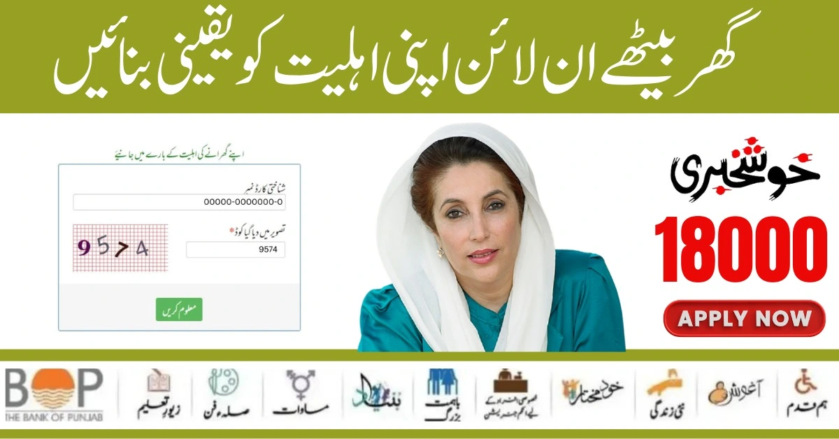 BISP Launch New 8171 Web Portal For Checking BISP 18000 Payment