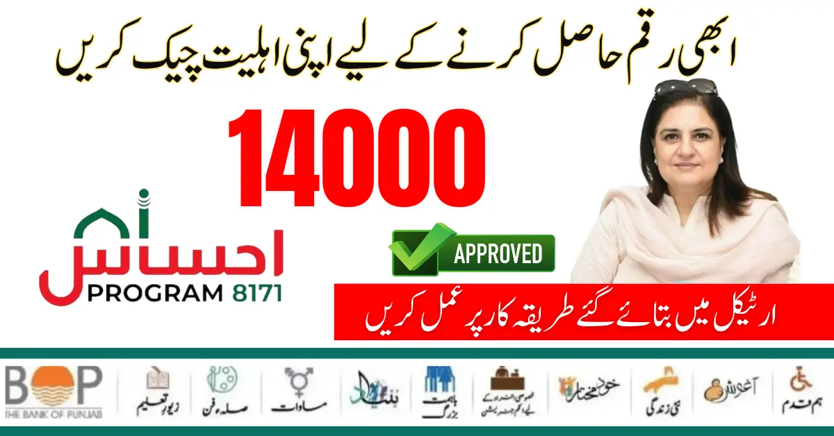 New Method: Check your Ehsaas Eligibility For 14000 Payment  By Online Registration 