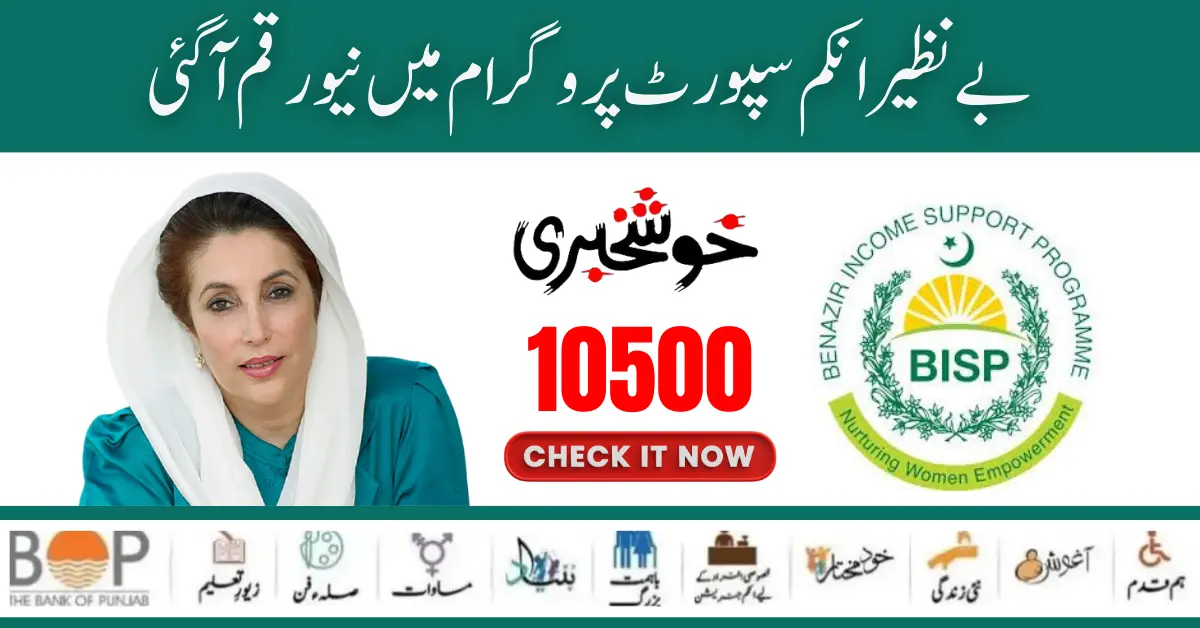 Benazir Income Support Programme 10500 Next Payment Start 2024