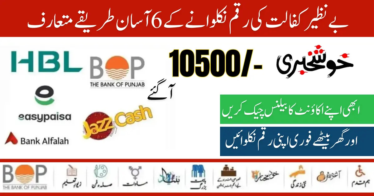 3 New Latest Method Benazir Kafaalat 10500 For Eligible Families