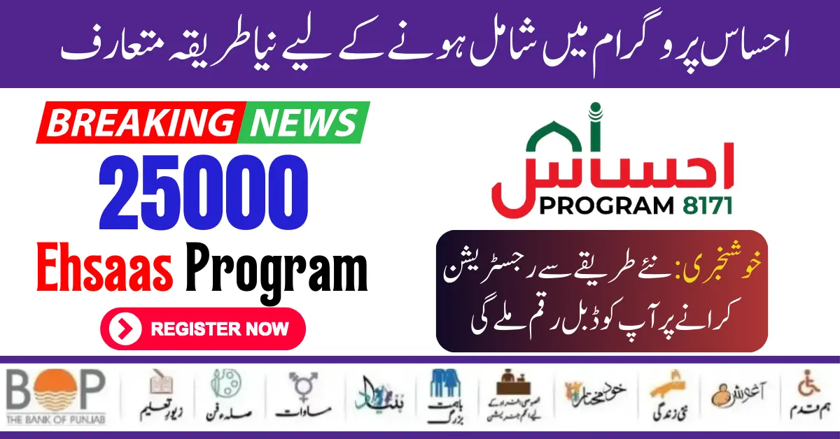 How to Apply By 8171 SMS Service Ehsaas 8171 Program 25000 For Eligible Families 