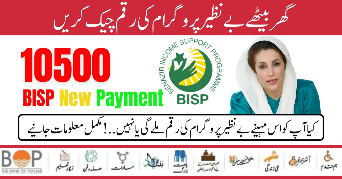8171 Benazir Income Support Programme BISP New Payment 10500 Check and Get