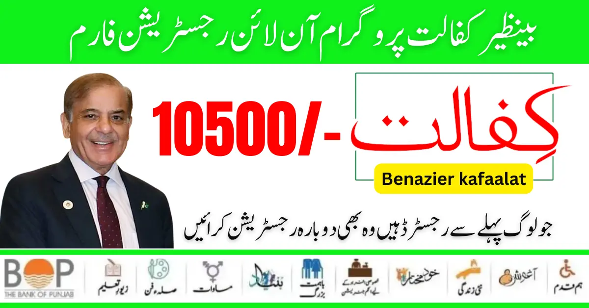 Benazir Kafaalat Program 8171 Web Portal Form Online Registration Start 2024