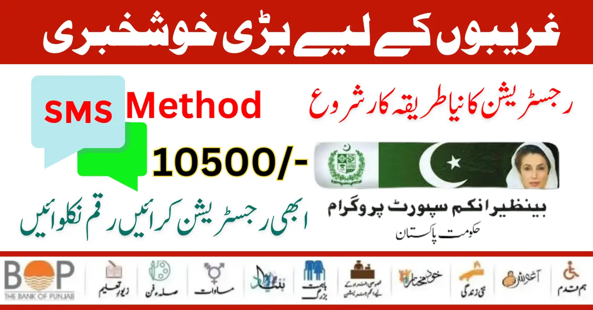 Benazir Income Support Program 8171 SMS Registration Procedure Start 2024