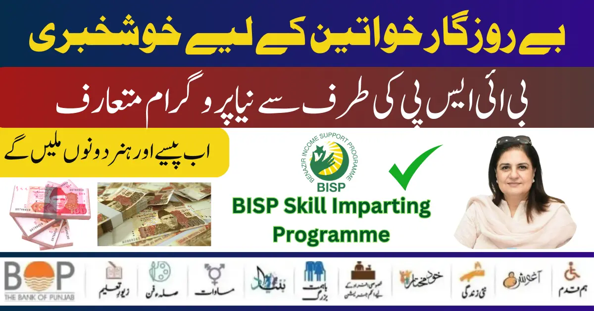 BISP Skill Imparting Programme Start To Help Poor Families July 2024